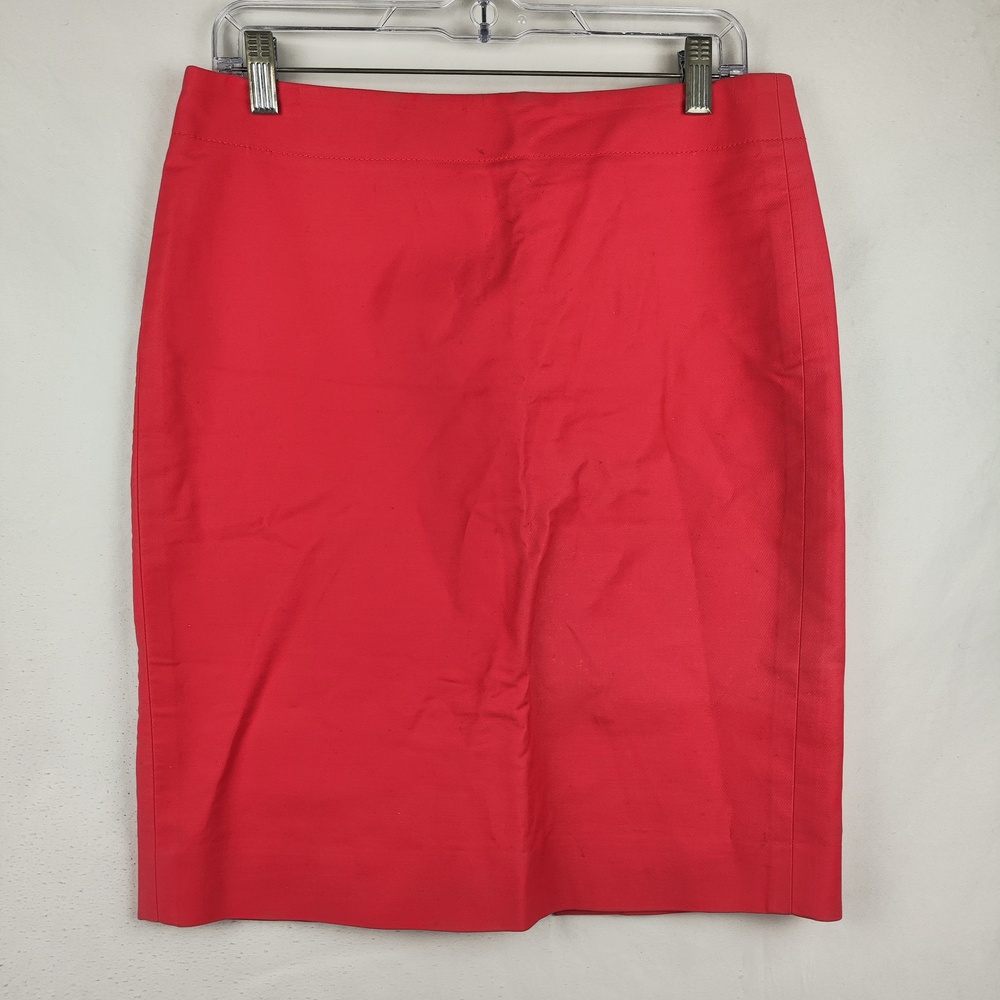 J Crew Skirt Womens 6 Pink No. 2 Pencil Twill Knee Lined Workwear Office